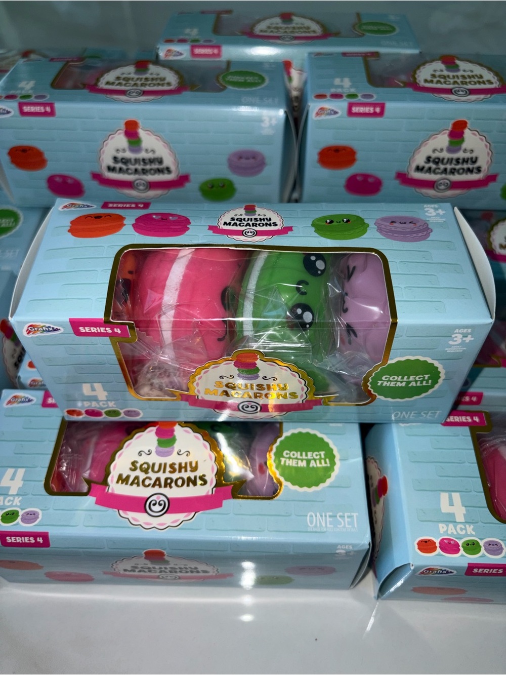 Viral RMS Squishy Macarons 4-Pack Authentic Five Below-1 Box